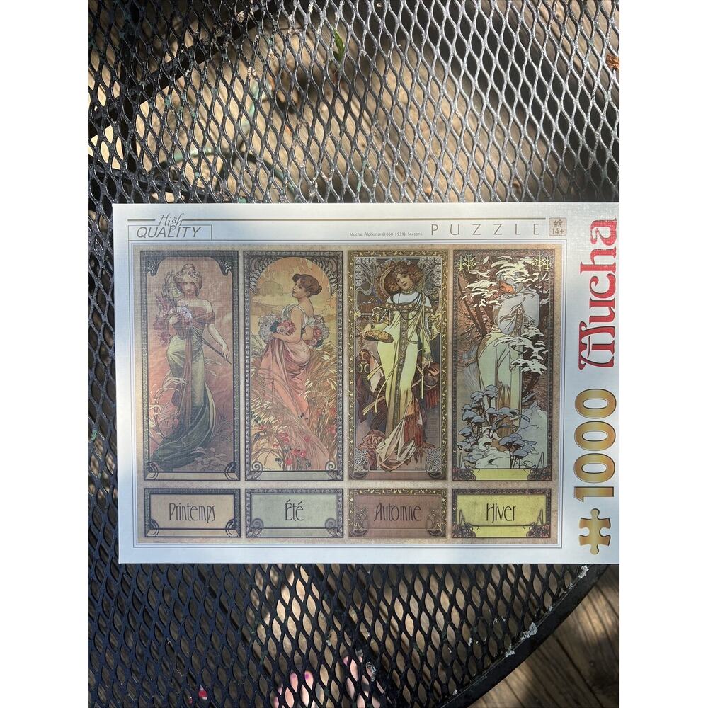 D-Toys Jigsaw Puzzle 1000 Pieces Tiles "Seasons” by Mucha
